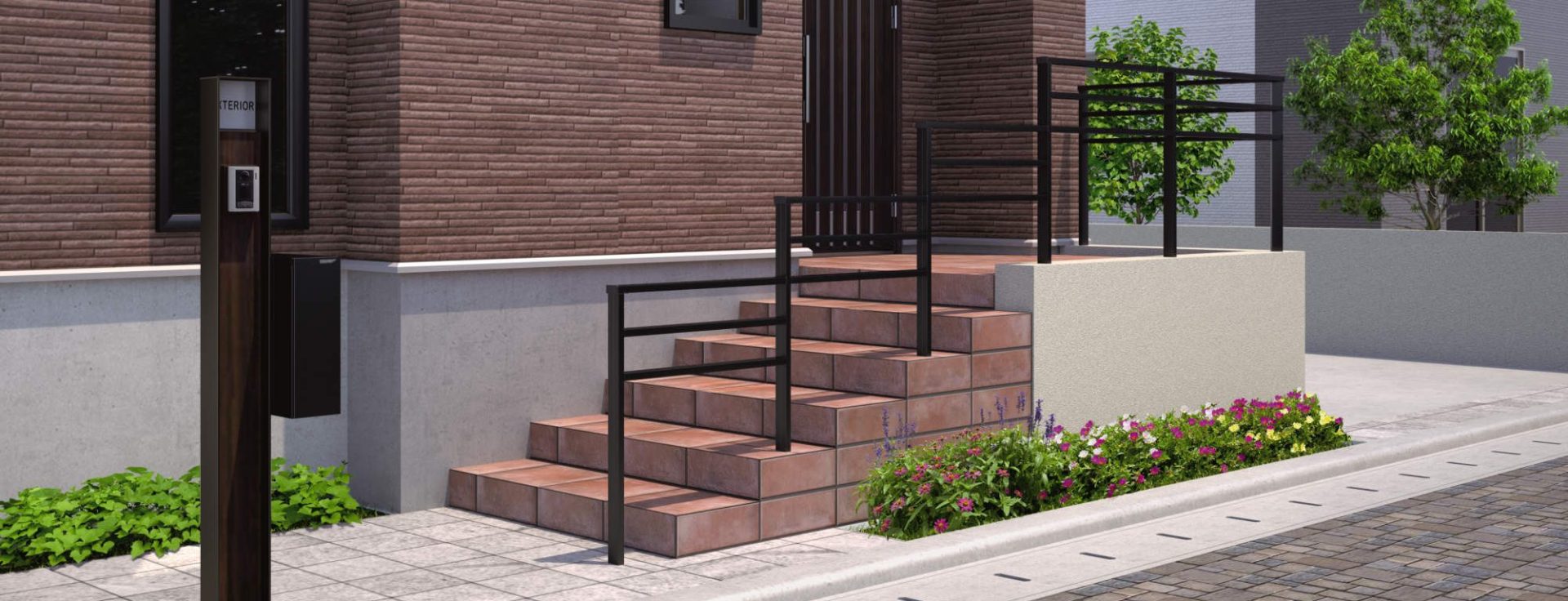 歩行者用補助手すり　ジーエムライン