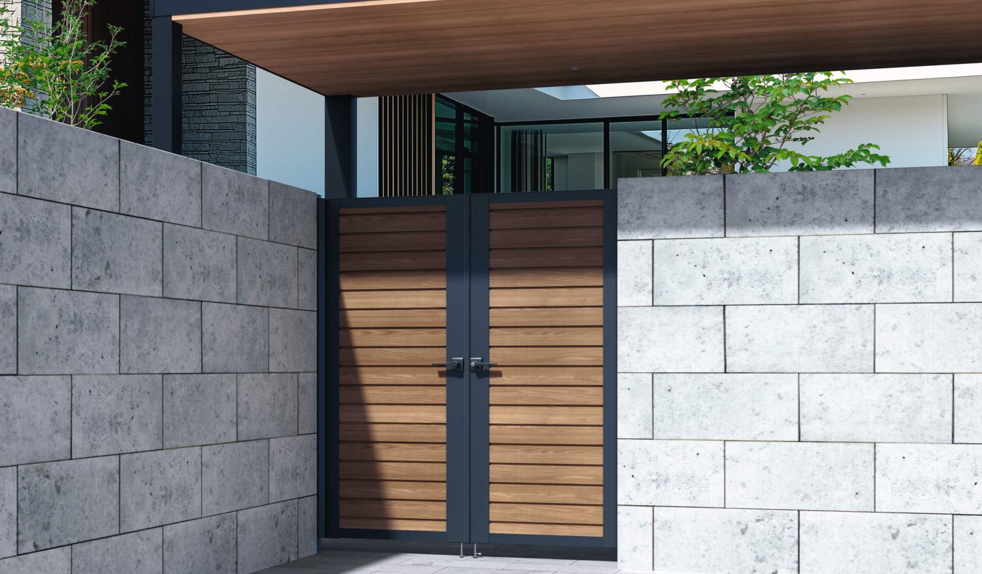 形材門扉　シャトレナⅡハイタイプ