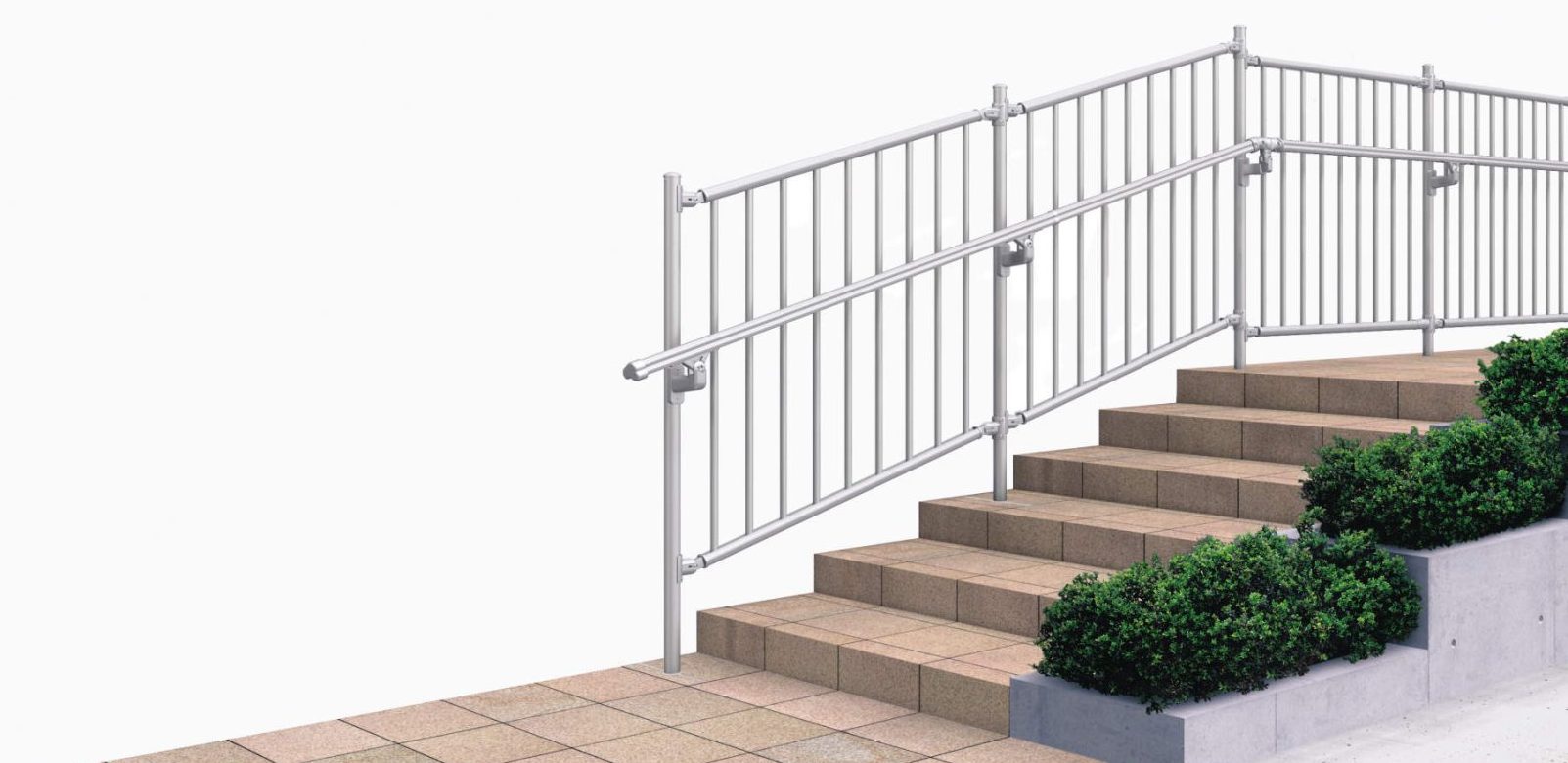 歩行者用補助手すり エトランポU転落防止柵タイプ